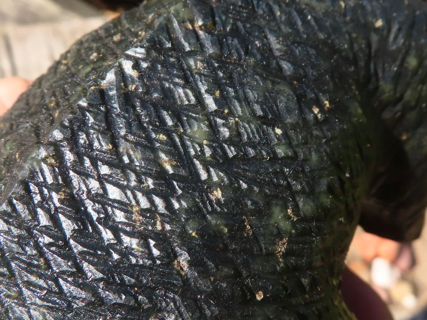 Polished Serpentine Dinosaur Carving x 1 From Zimbabwe