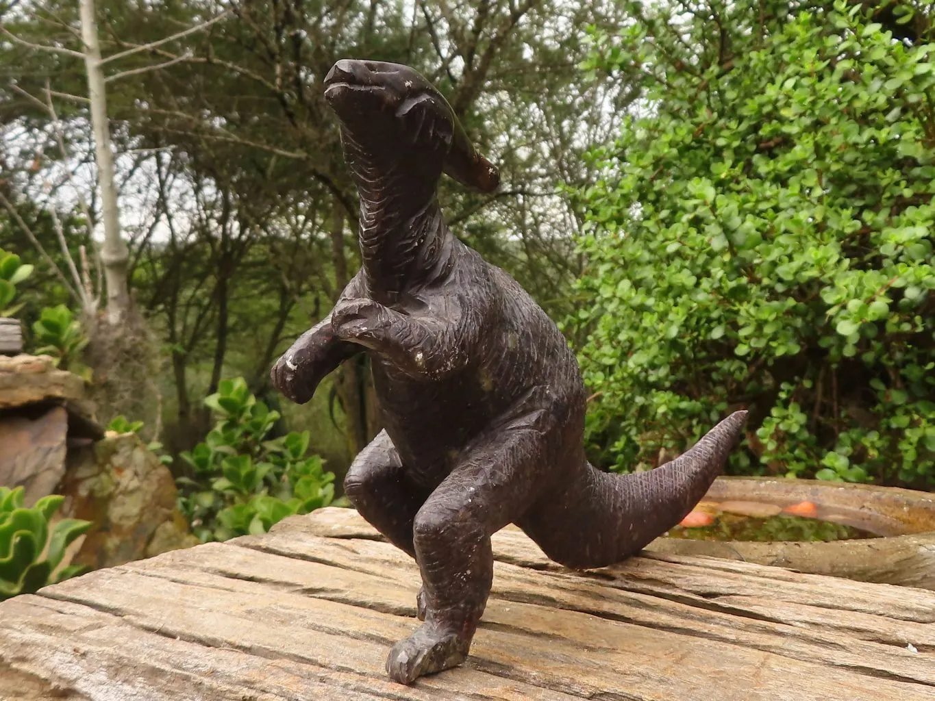 Polished Soap Stone Dinosaur Carving x 1 From Zimbabwe