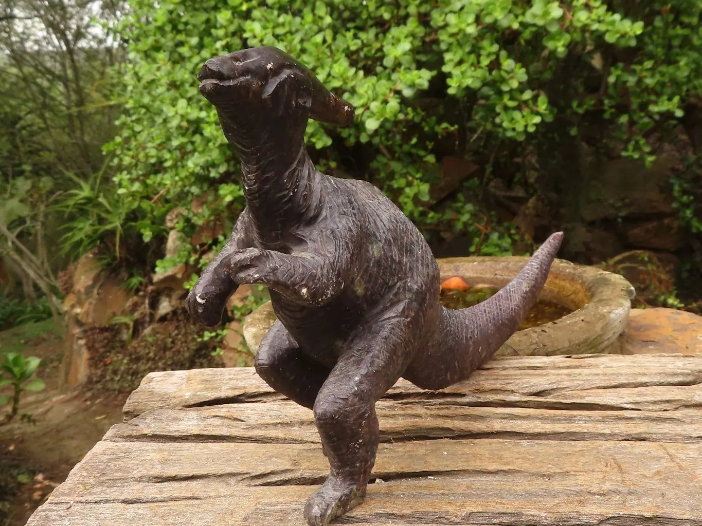 Polished Soap Stone Dinosaur Carving x 1 From Zimbabwe