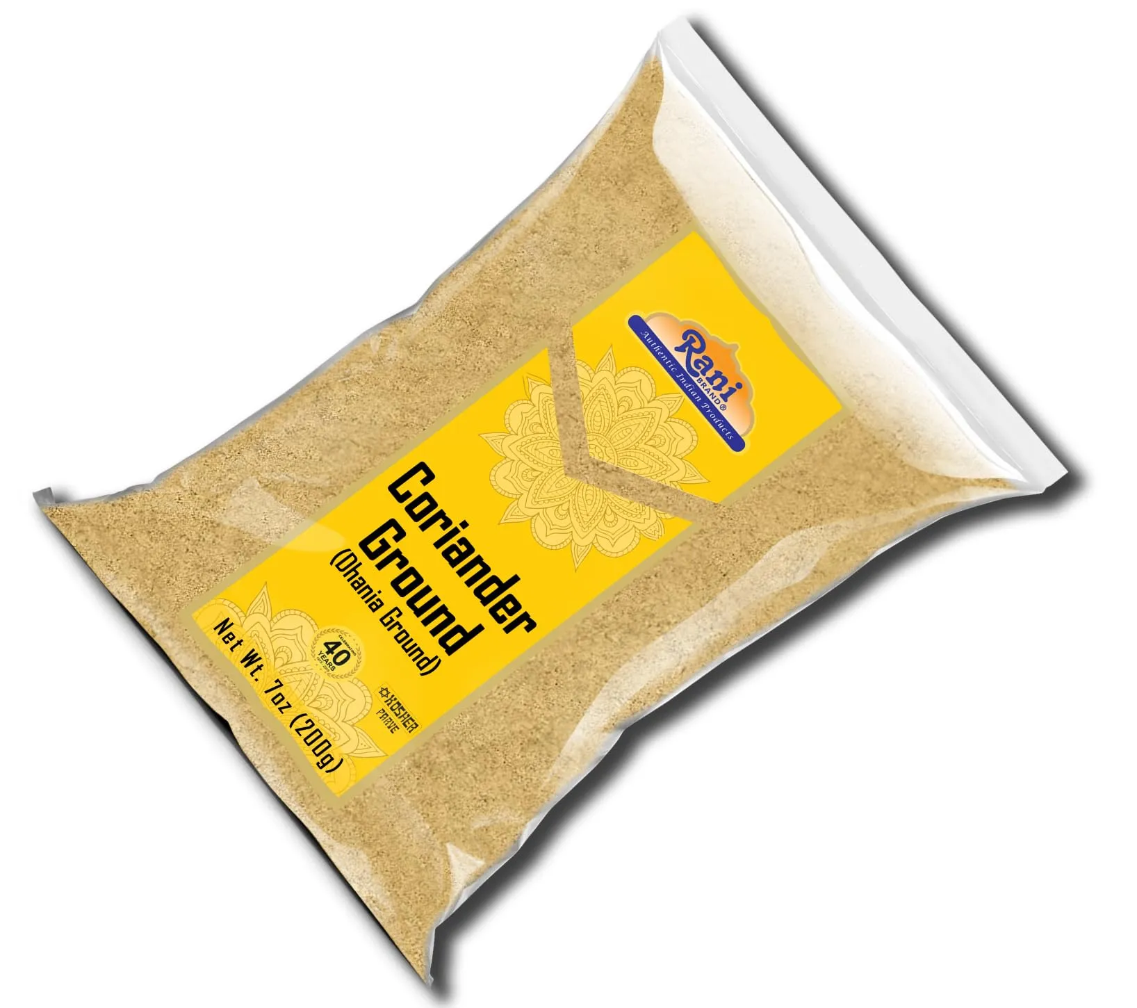 Rani Coriander Ground Powder (Indian Dhania) Spice, 7oz (200g) ~ All Natural, Salt-Free | Vegan | No Colors | Gluten Friendly | NON-GMO | Kosher