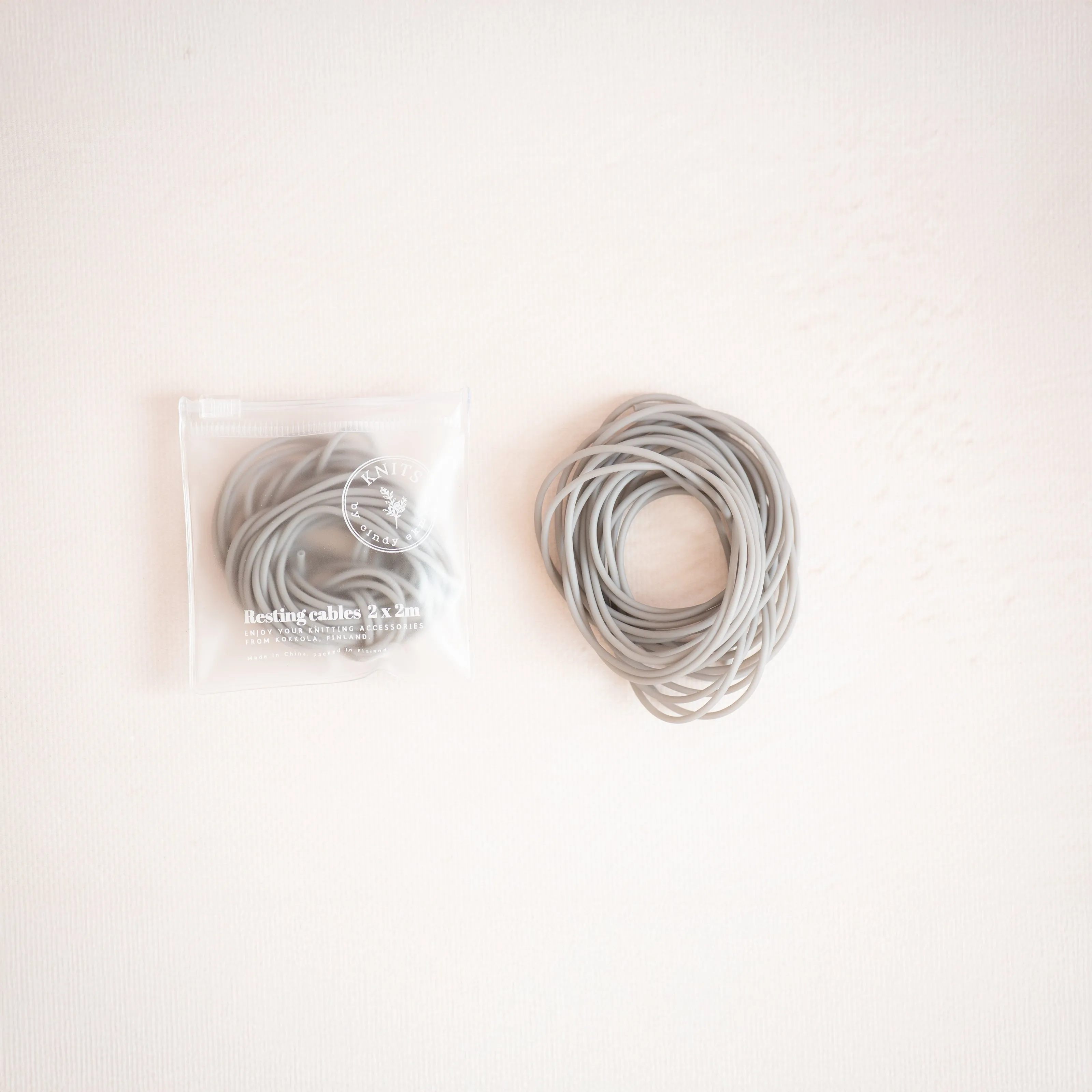 Resting cables in ziplock bags