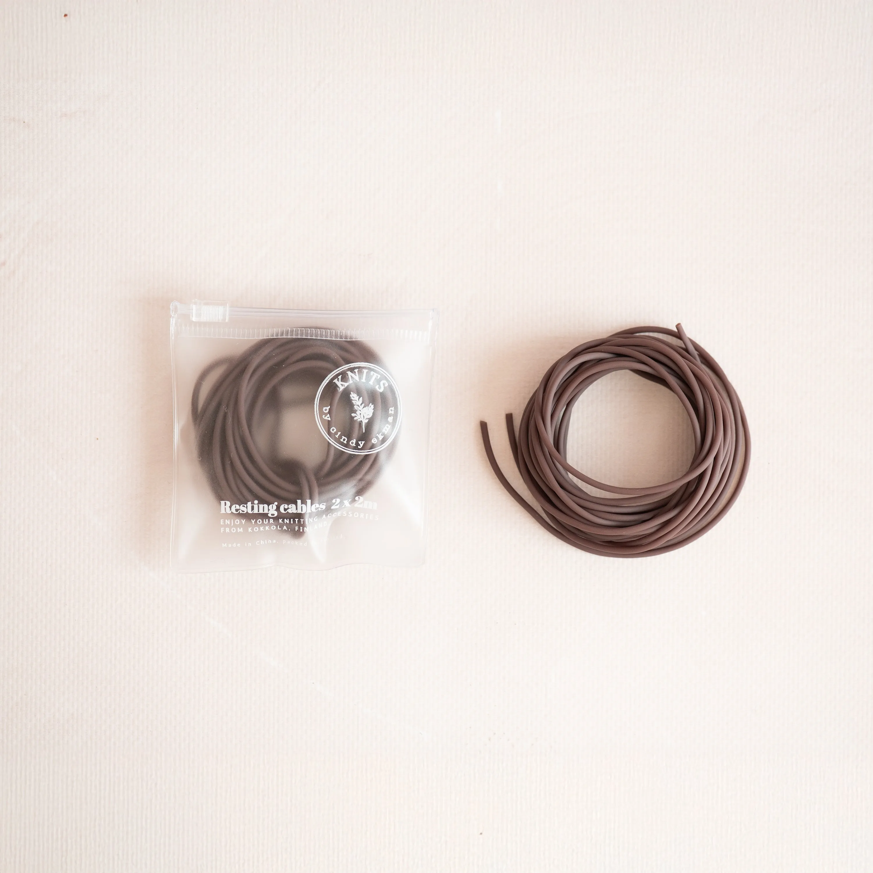 Resting cables in ziplock bags