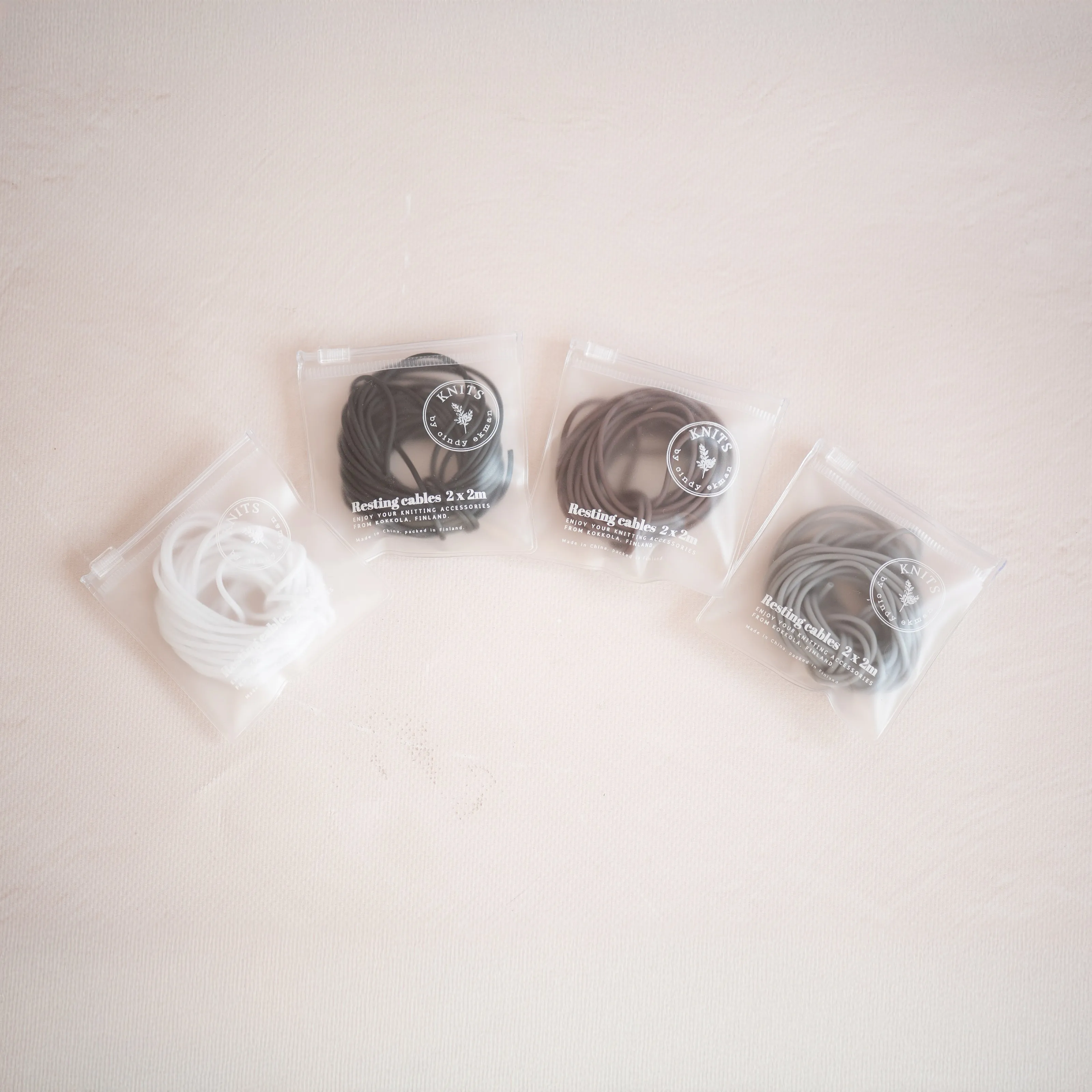 Resting cables in ziplock bags