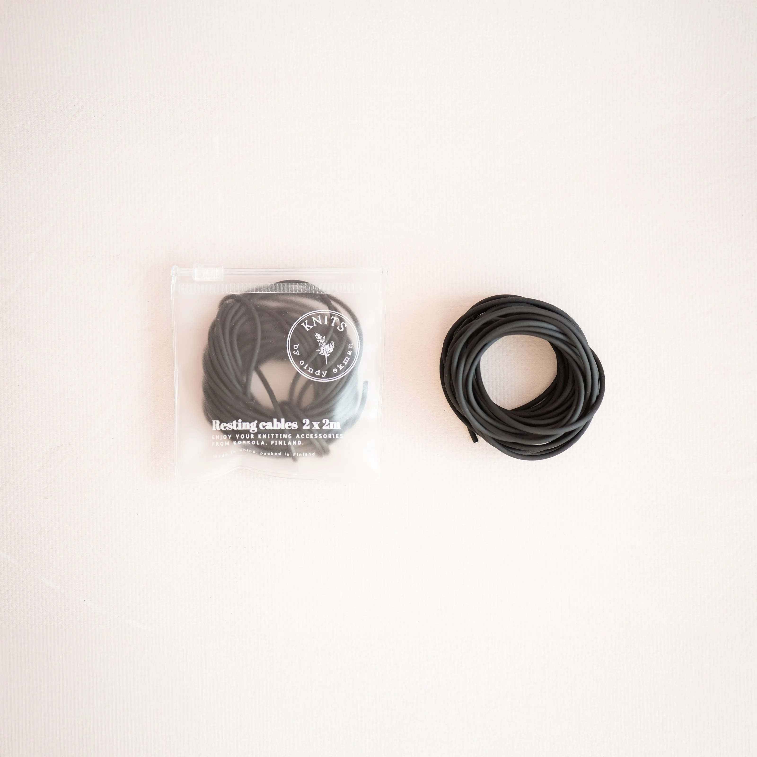 Resting cables in ziplock bags