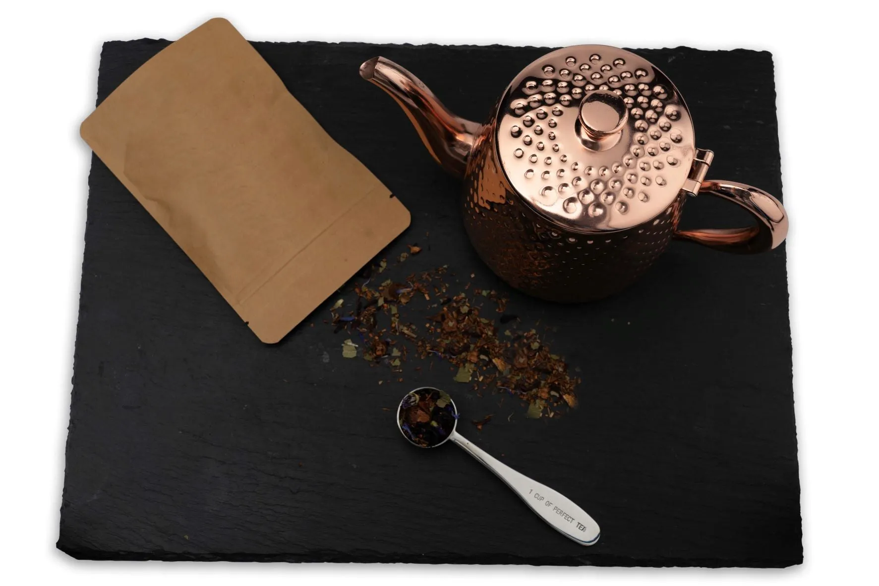 Sandringham 1L Teapot, Hammered Copper Finish