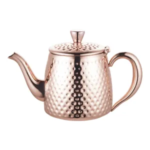 Sandringham 1L Teapot, Hammered Copper Finish