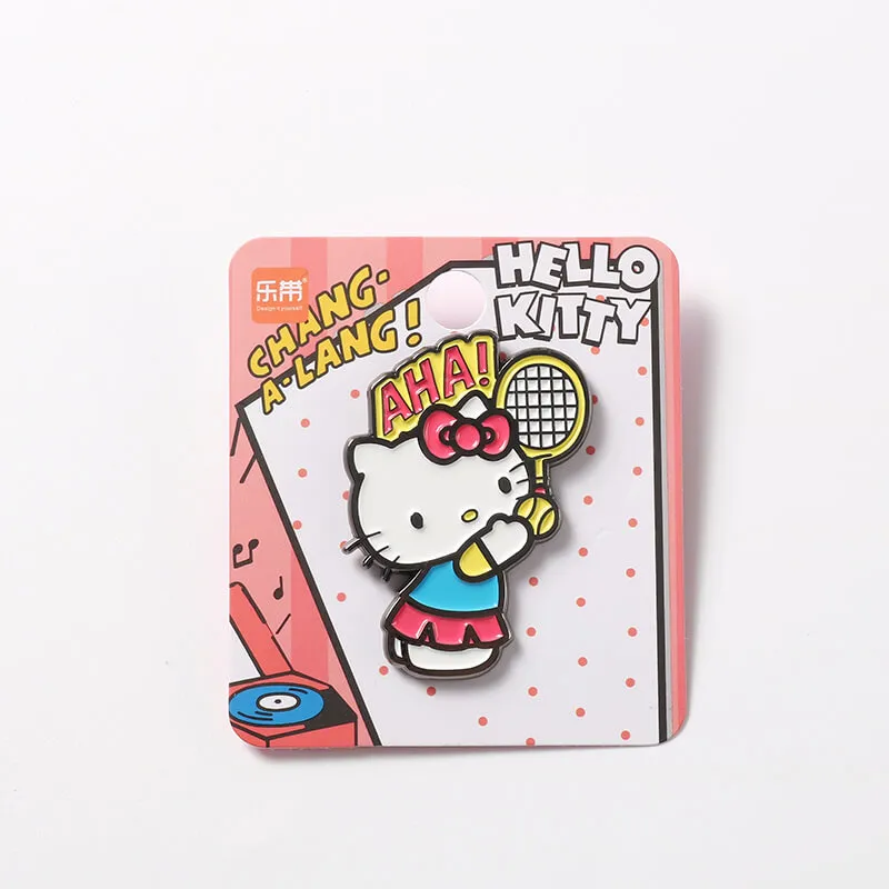 Sanrio Characters Comic Style Metal Brooch
