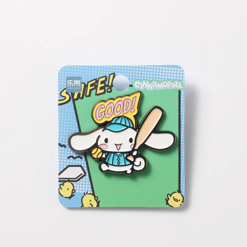 Sanrio Characters Comic Style Metal Brooch