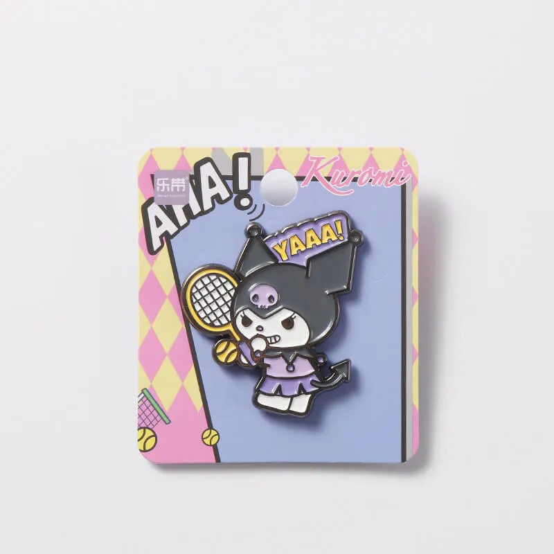 Sanrio Characters Comic Style Metal Brooch