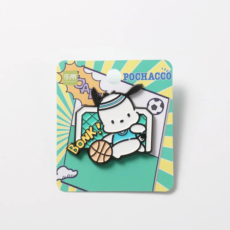 Sanrio Characters Comic Style Metal Brooch