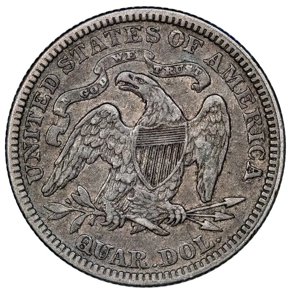 Scarce 1879 Seated Liberty Quarter - Very Fine Details