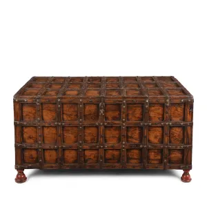 Stick Box Storage Chest From Jaisalmer - 19th Century