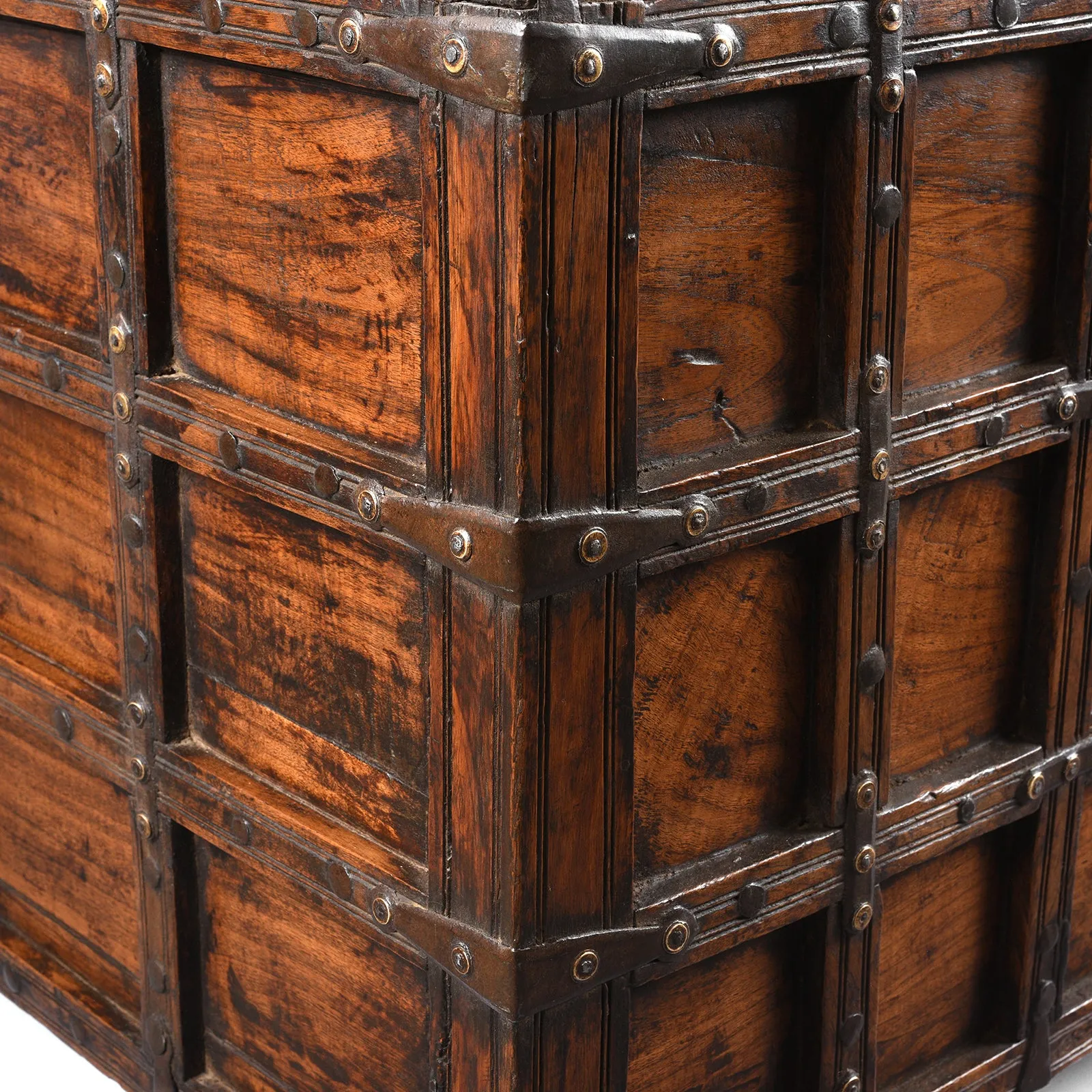 Stick Box Storage Chest From Jaisalmer - 19th Century