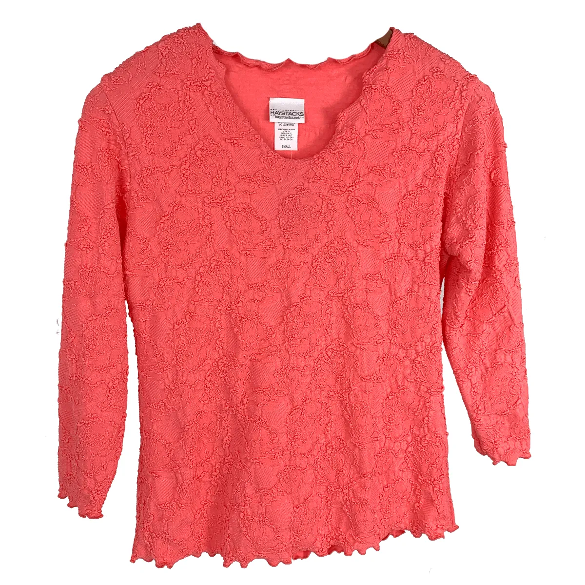 Sugar Coral Jafa Surreal Textured Top
