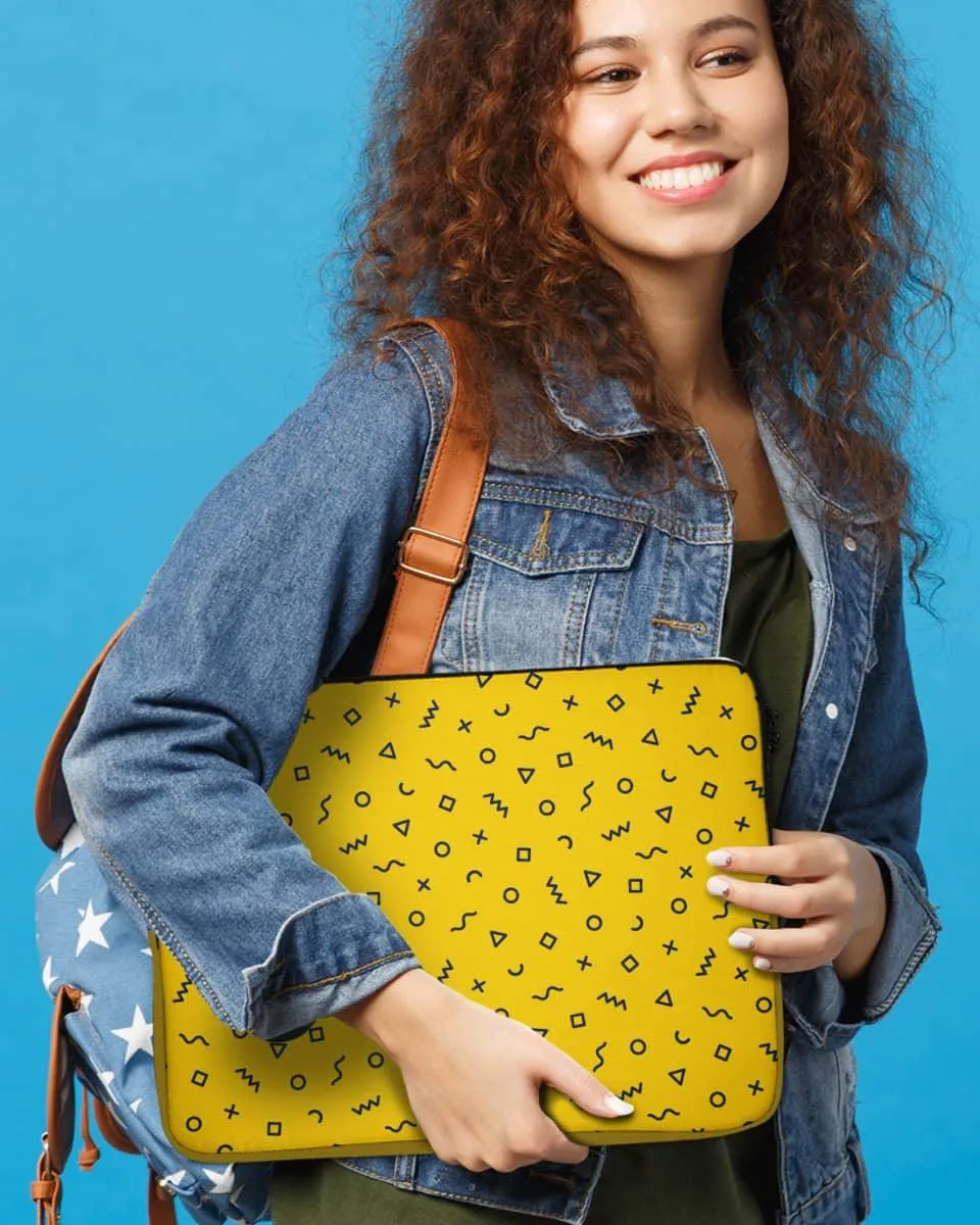 Symbolatry quirky laptop sleeve bag