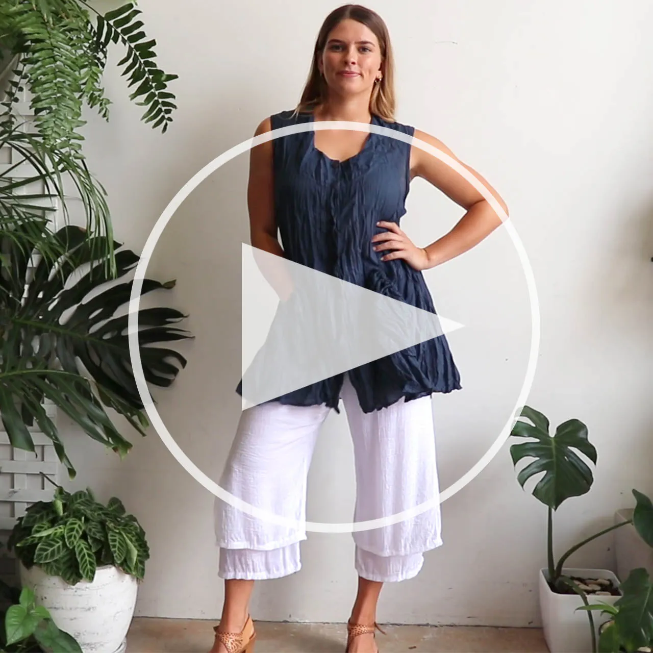 Take It Easy Cotton Tunic Top