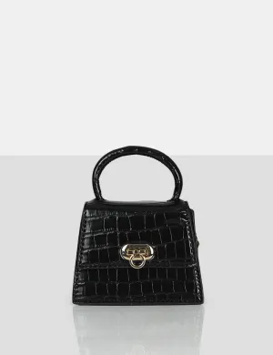 The Lilly Black Textured Mini Bag