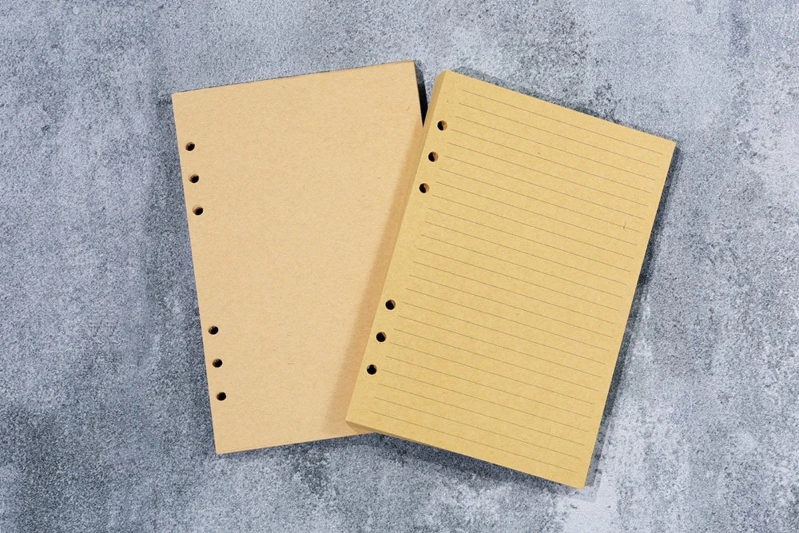 Tooled leather A5 6 ring binder planner , real leather refillable journal