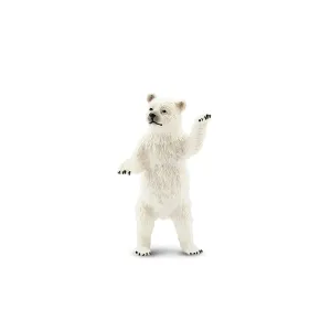 Toymany Standing Polar Bear Cub Figurine Toy
