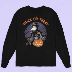 Trick Or Treat Plague Doctor Long Sleeve Shirt