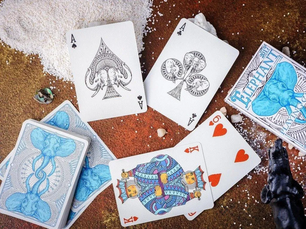 Tundra Elephant Playing Cards