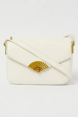 White Flap Shoulder Bag