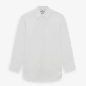 White West Indian Sea Island Cotton Shirt with T&A Collar and 3-Button Cuffs