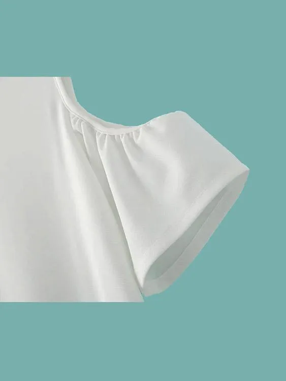 Wholesale Round Neck Short Sleeve Mini Dress