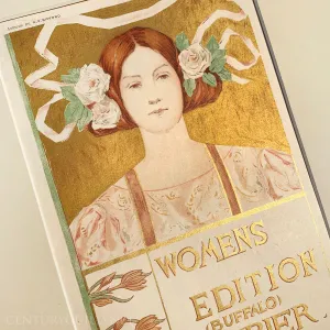 Women's Edition Buffalo Courier by Alice Russell Glenny, Art Nouveau lithograph, 1897