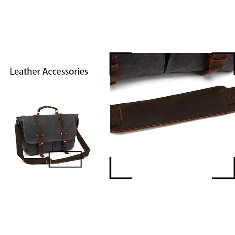 Woosir Canvas Camera Briefcase Bag